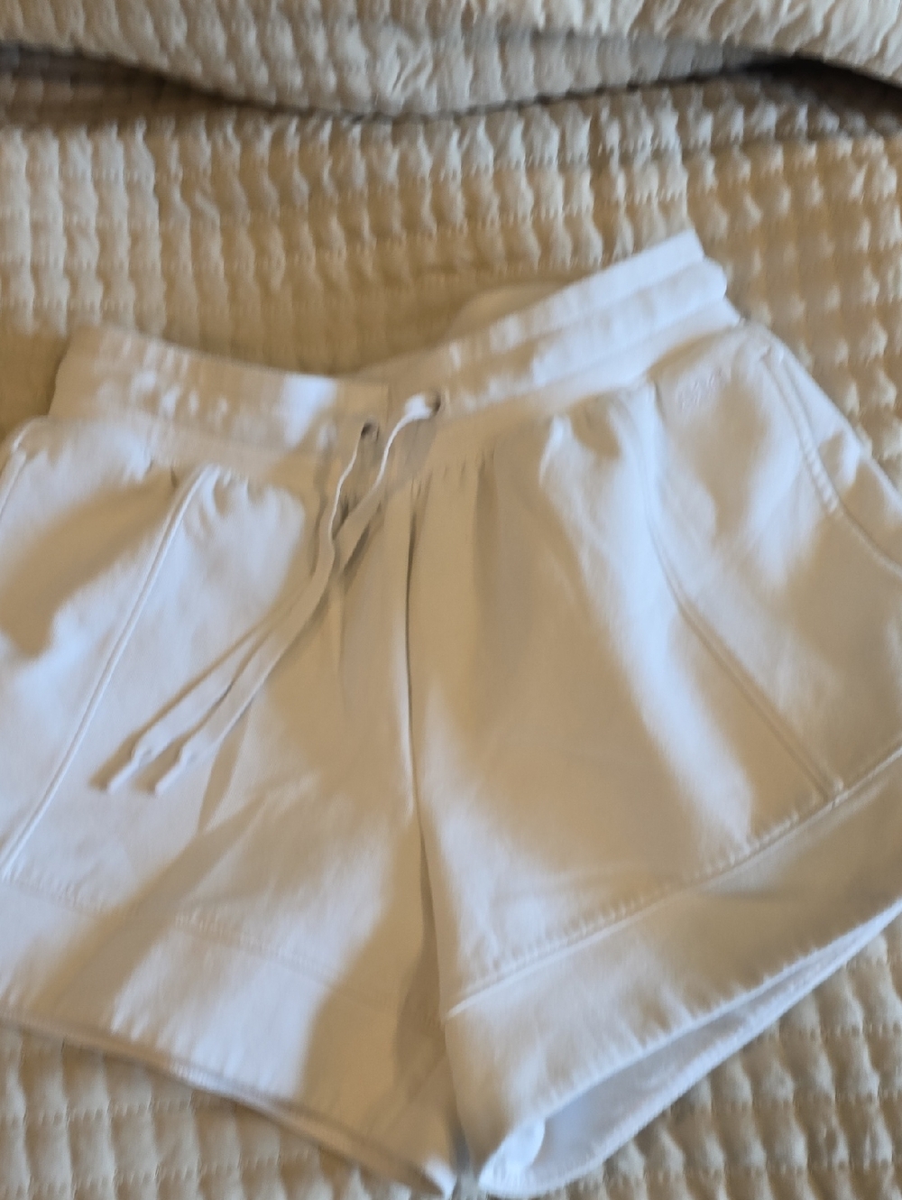 DSG White Women's Athletic Drawstring Shorts